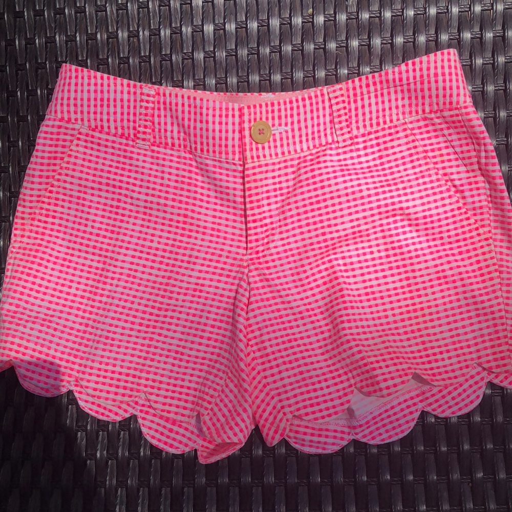 Lily Pulitzer pink gingham shorts